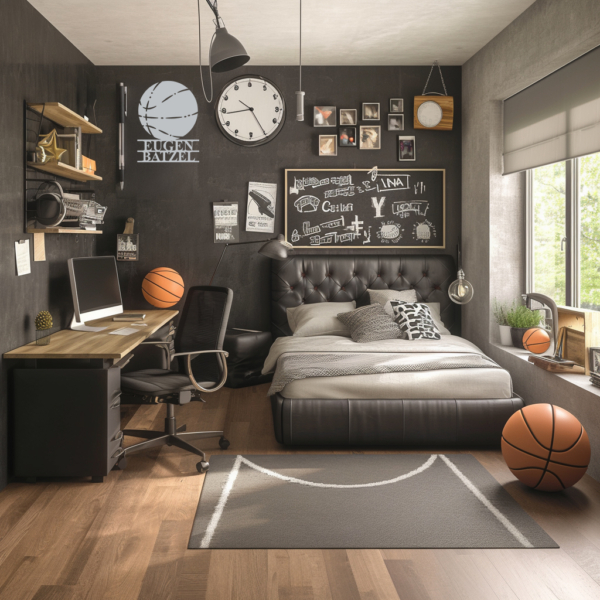 Basketball Silhouette - Personalisierbare Dekoration