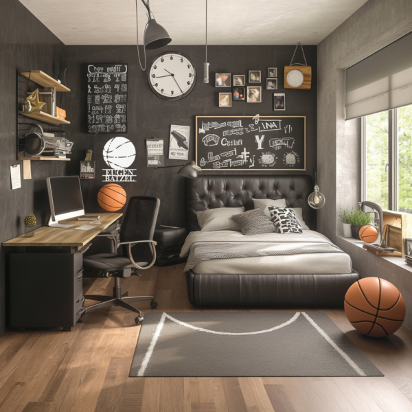 Basketball Silhouette - Personalisierbare Dekoration